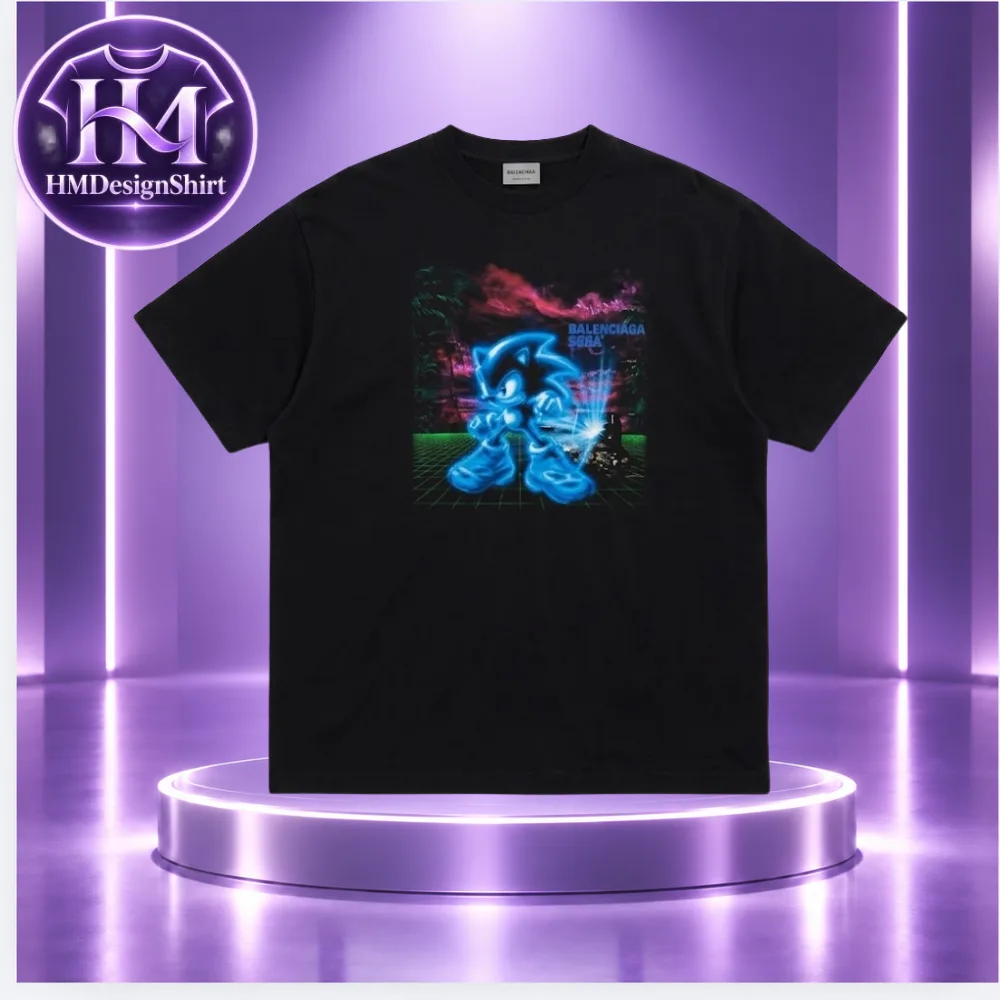 SEGA x Balenciaga Sonic The Hedgehog TShirt 2026