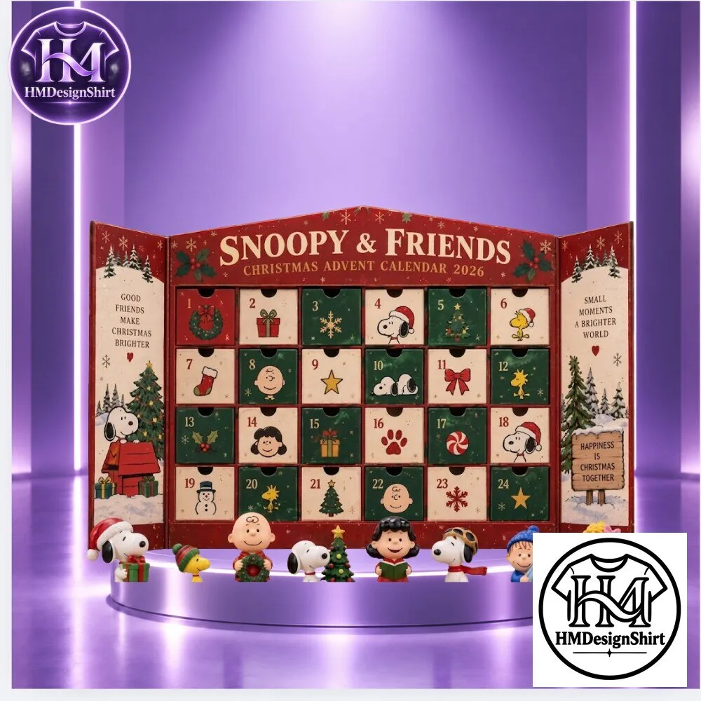 Snoopy & Friends Christmas Advent Calendar 2026 24 Days Set
