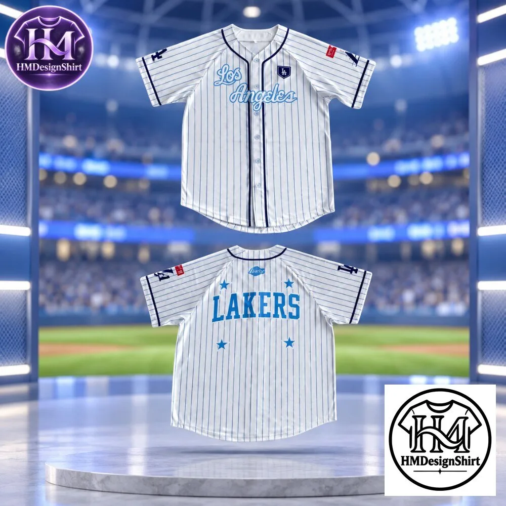 Los Angeles Lakers x Dodgers Baseball Jersey 2026 10 Los Angeles Lakers x Dodgers Baseball Jersey 2026