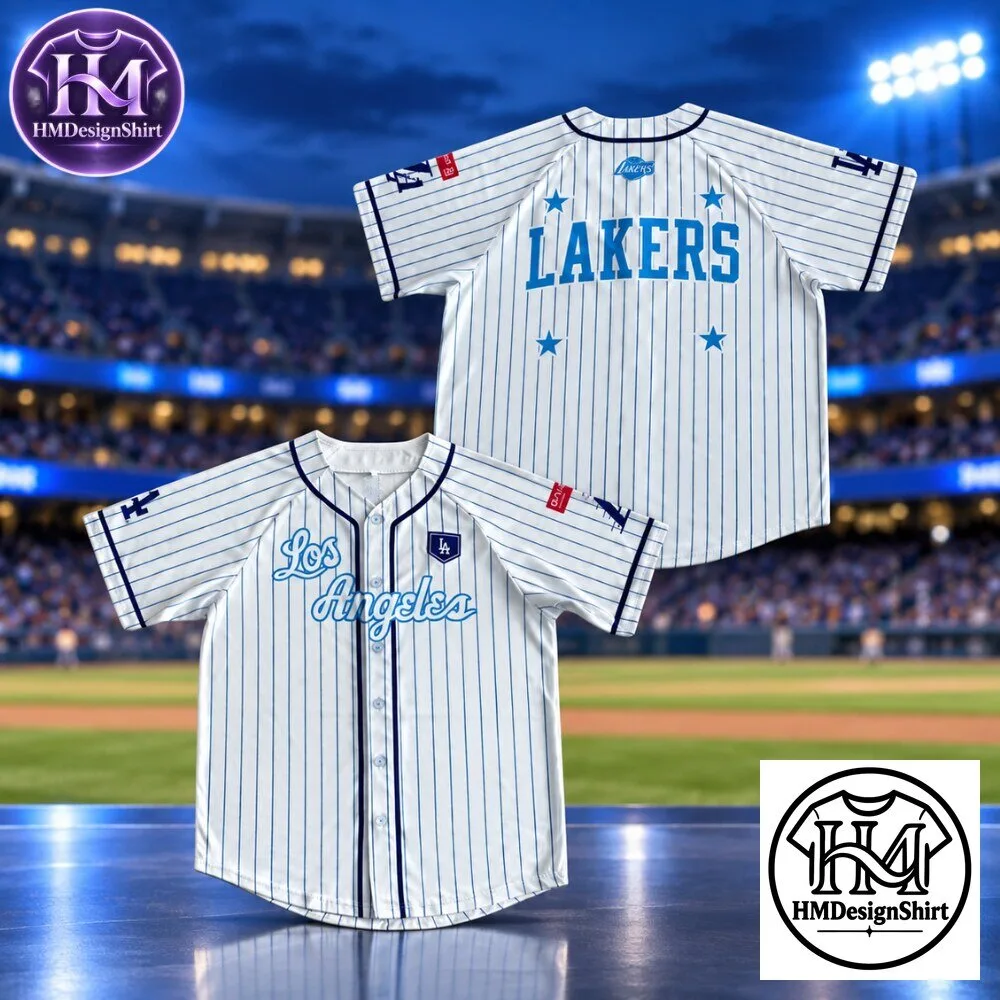 Los Angeles Lakers x Dodgers Baseball Jersey 2026 11 Los Angeles Lakers x Dodgers Baseball Jersey 2026