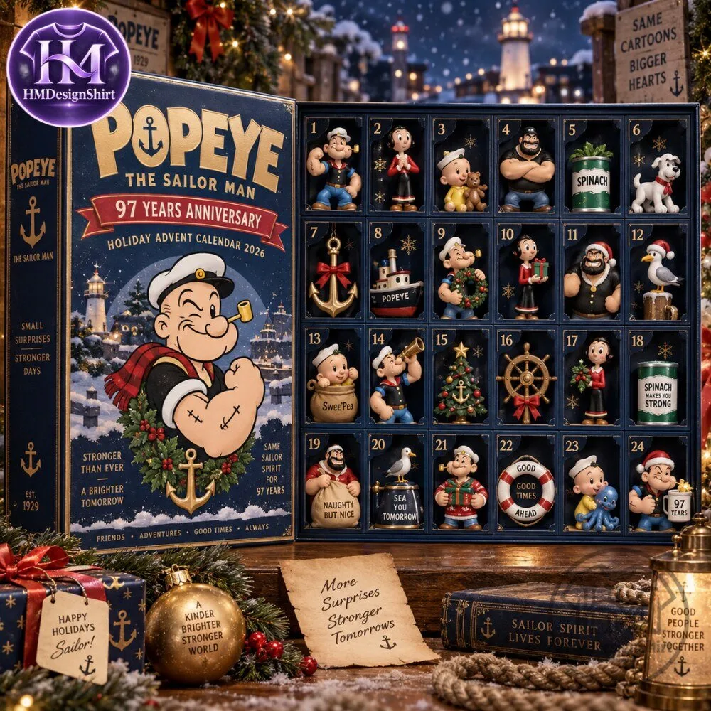 Popeye The Sailor Man 97 Years Anniversary Holiday Advent Calendar 2026