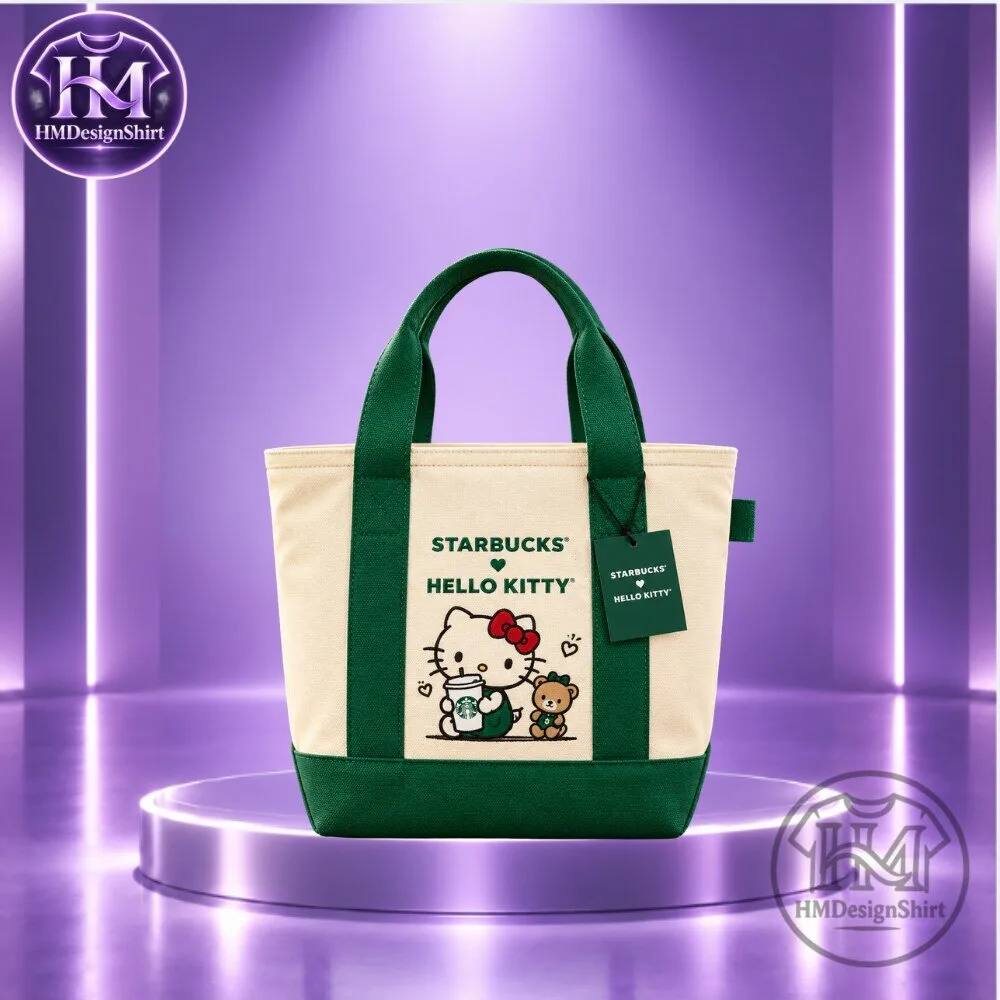 Starbucks x Hello Kitty Canvas Tote Bag Holiday Collection 2026
