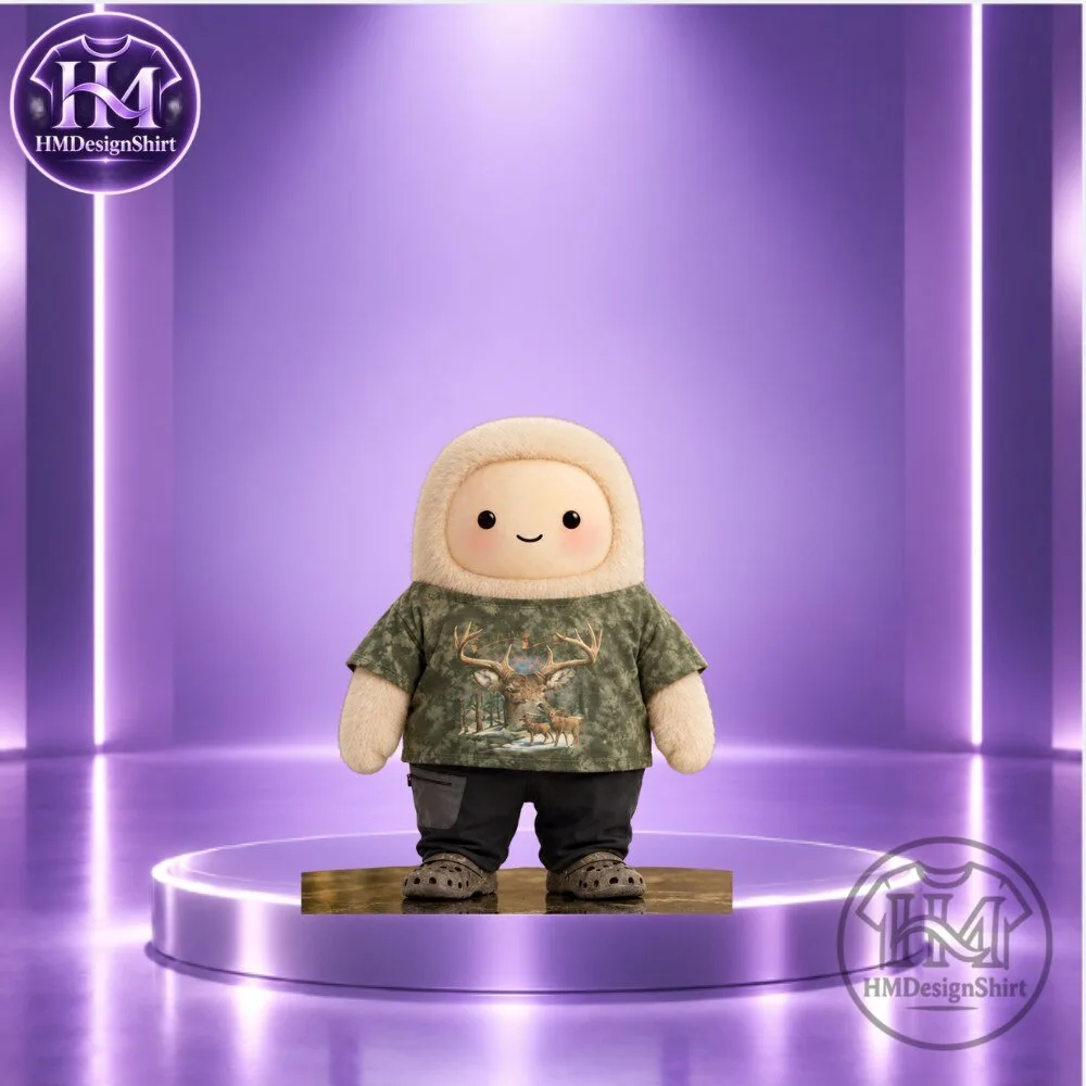 Plush Doll Meta Muse AI personal Assistant Character Dressed Camouflage Deer-Print TShirt 2026