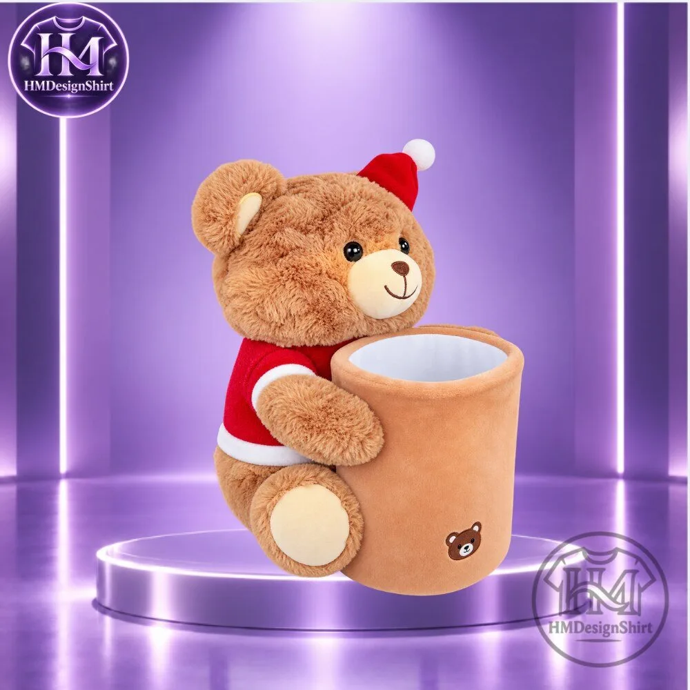 Cute 2-in-1 Plush Bear Car Tissue Holder And Trash Bin Attached To Vehicle Seat 2026