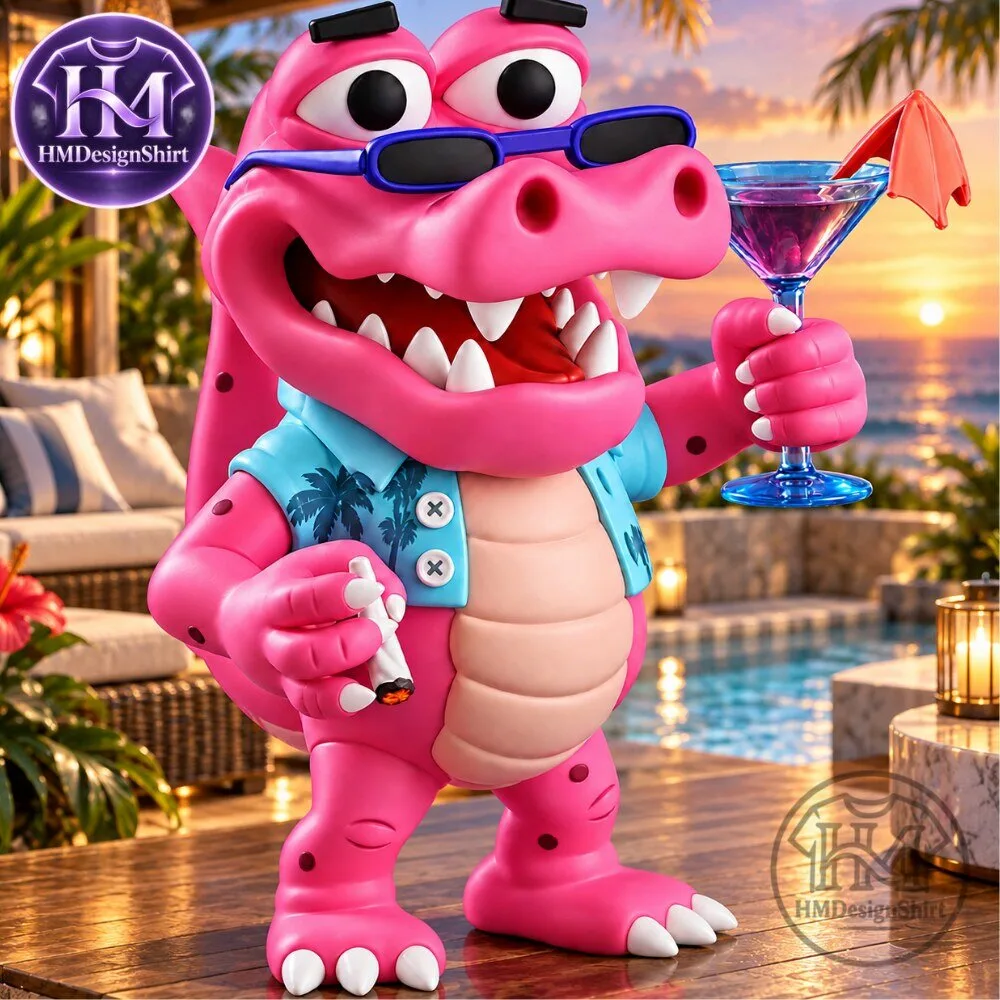 Cool Pink Crocodile Beach Vacation Vinyl Figure 2026 11 Cool Pink Crocodile Beach Vacation Vinyl Figure 2026