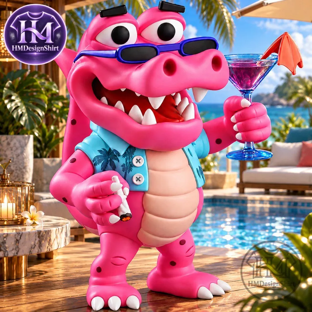 Cool Pink Crocodile Beach Vacation Vinyl Figure 2026 12 Cool Pink Crocodile Beach Vacation Vinyl Figure 2026