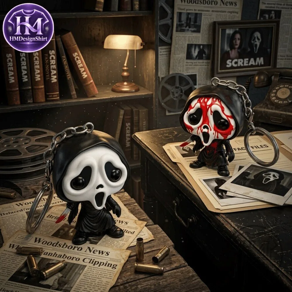 Funko Pocket Pop! Horror Ghost Face Key Chain Figure 9 Funko Pocket Pop! Horror Ghost Face Key Chain Figure
