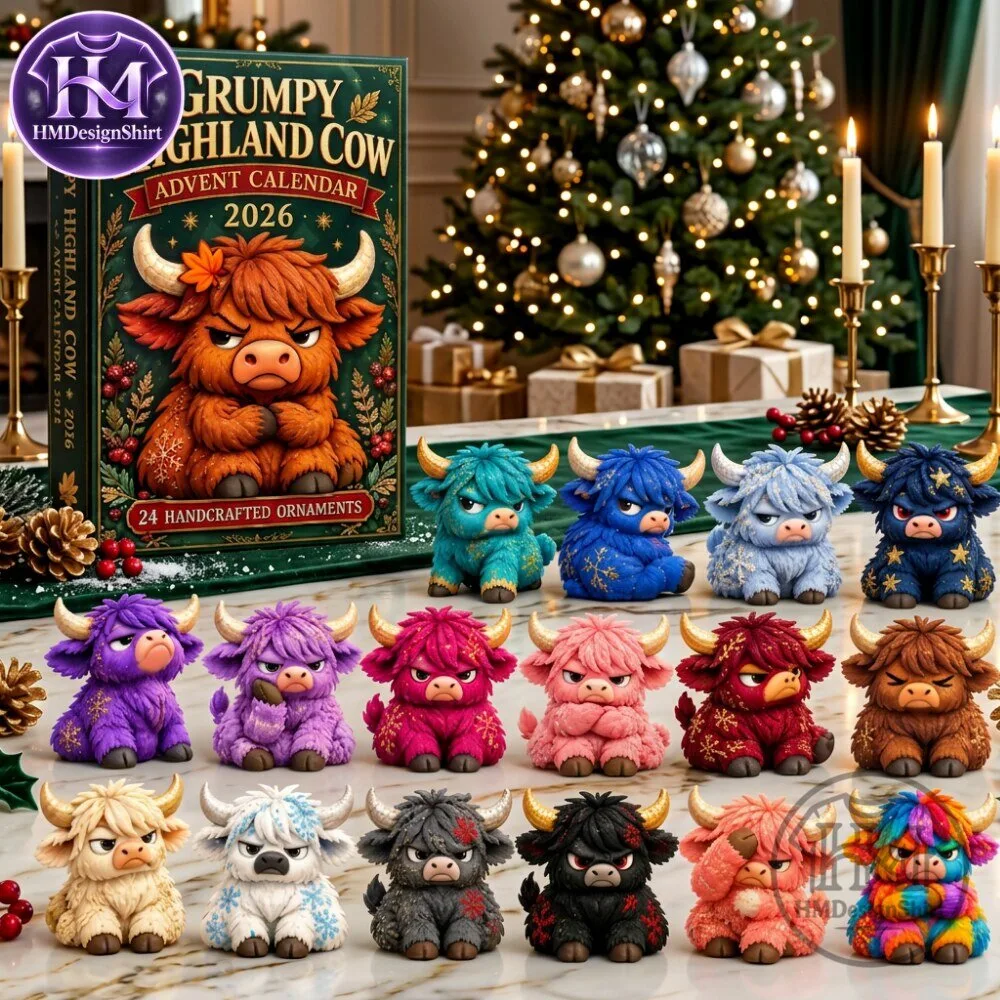 Grumpy Highland Cow 24 Handcrafted Ornaments Advent Calendar 2026 13 Grumpy Highland Cow 24 Handcrafted Ornaments Advent Calendar 2026
