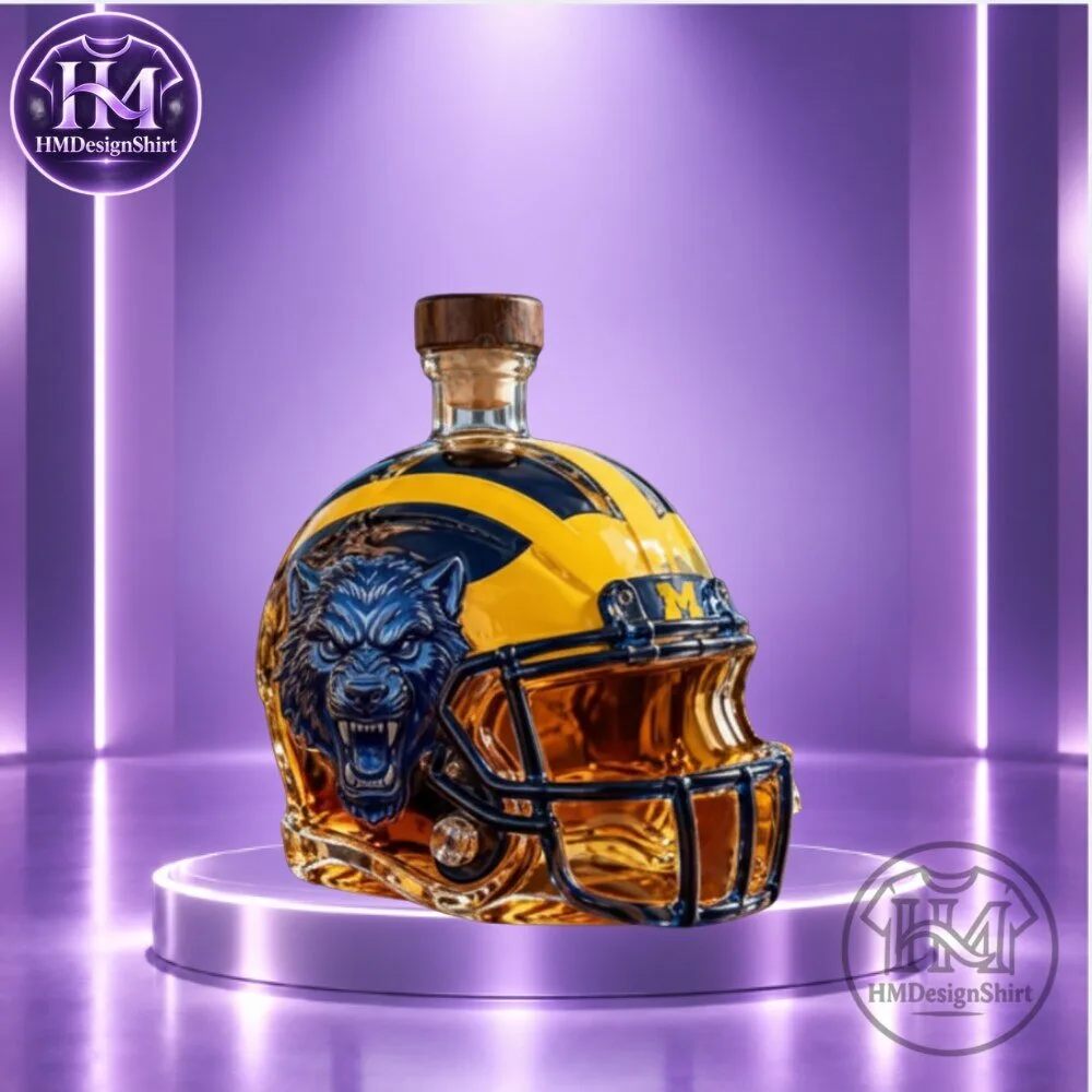 Wolverine Spirit Football Helmet Whiskey Decanter 2026