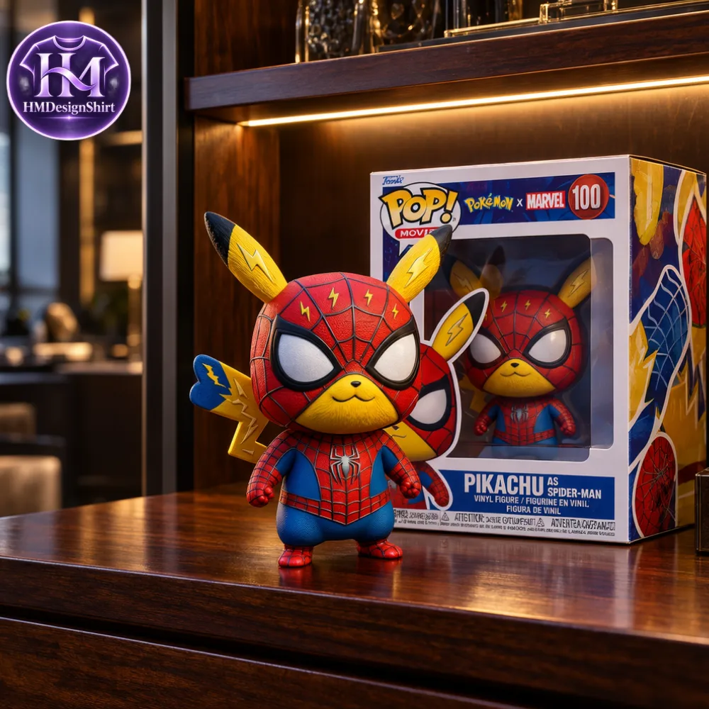 14 Funko Pop Pokemon x Marvel Pikachu as Spider Man Vinyl Figure 2026 — image 5