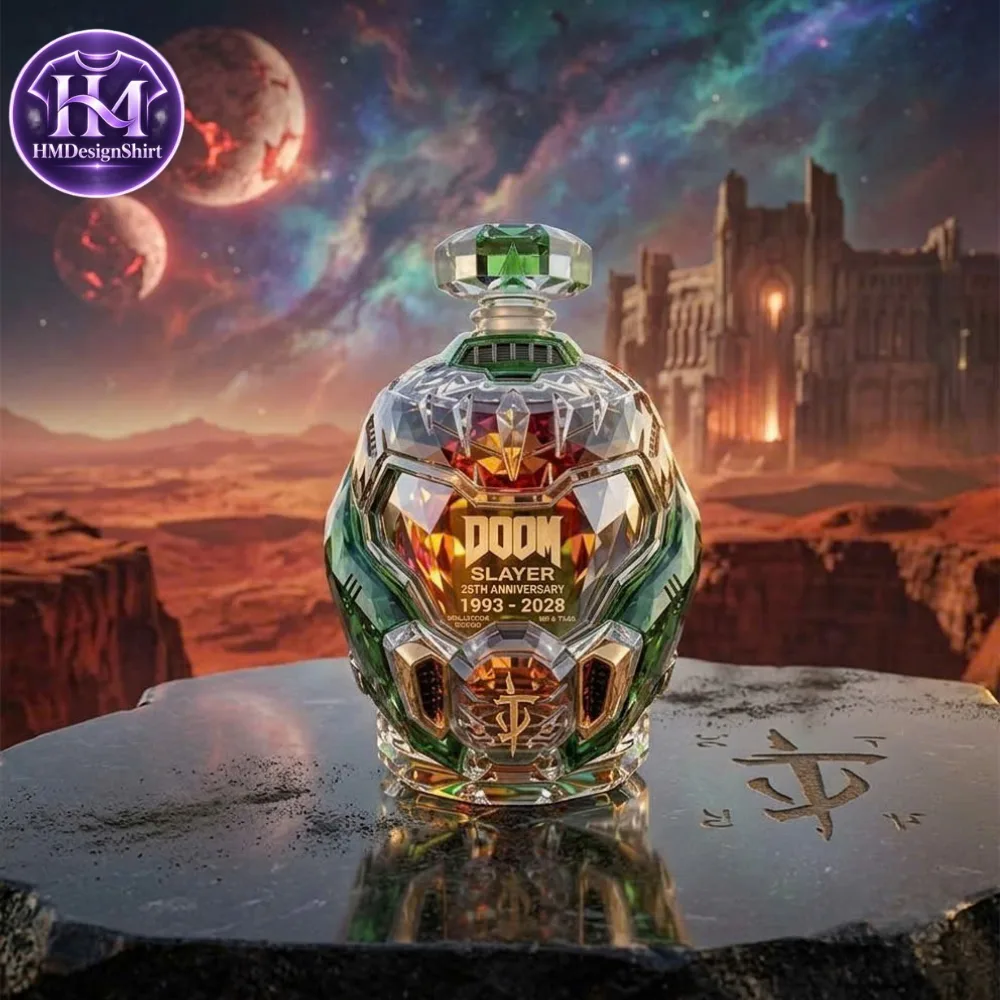 48 Doom Slayer Helmet Glass Whiskey Decanter 2026 — image 3