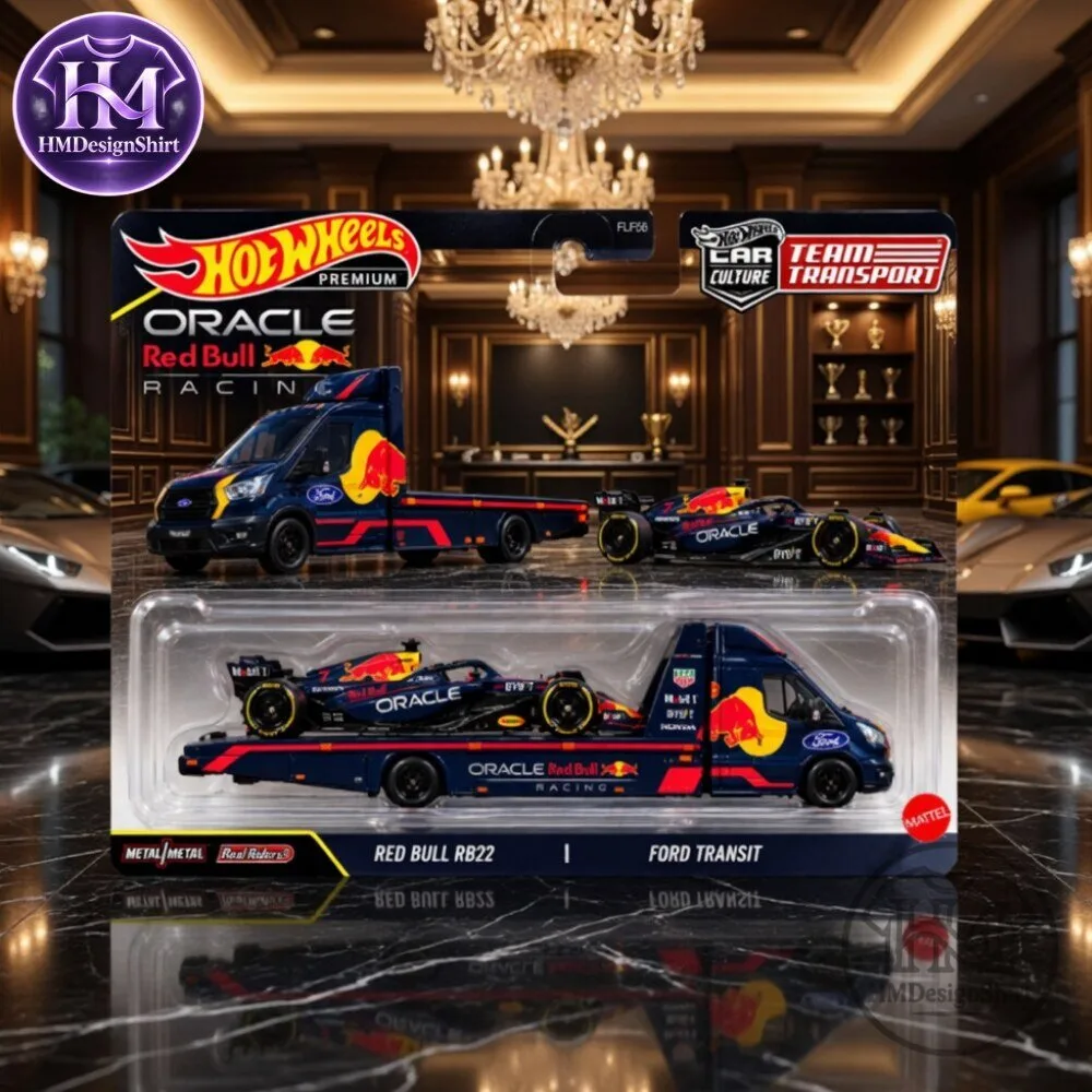 Hot Wheels Premium Car Culture Team Transport Oracle Red Bull Racing Red Bull RB22 & Ford Transit 11 Hot Wheels Premium Car Culture Team Transport Oracle Red Bull Racing Red Bull RB22 & Ford Transit