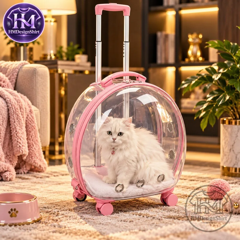Transparent Rolling Pet Carrier 2026 9 Transparent Rolling Pet Carrier 2026