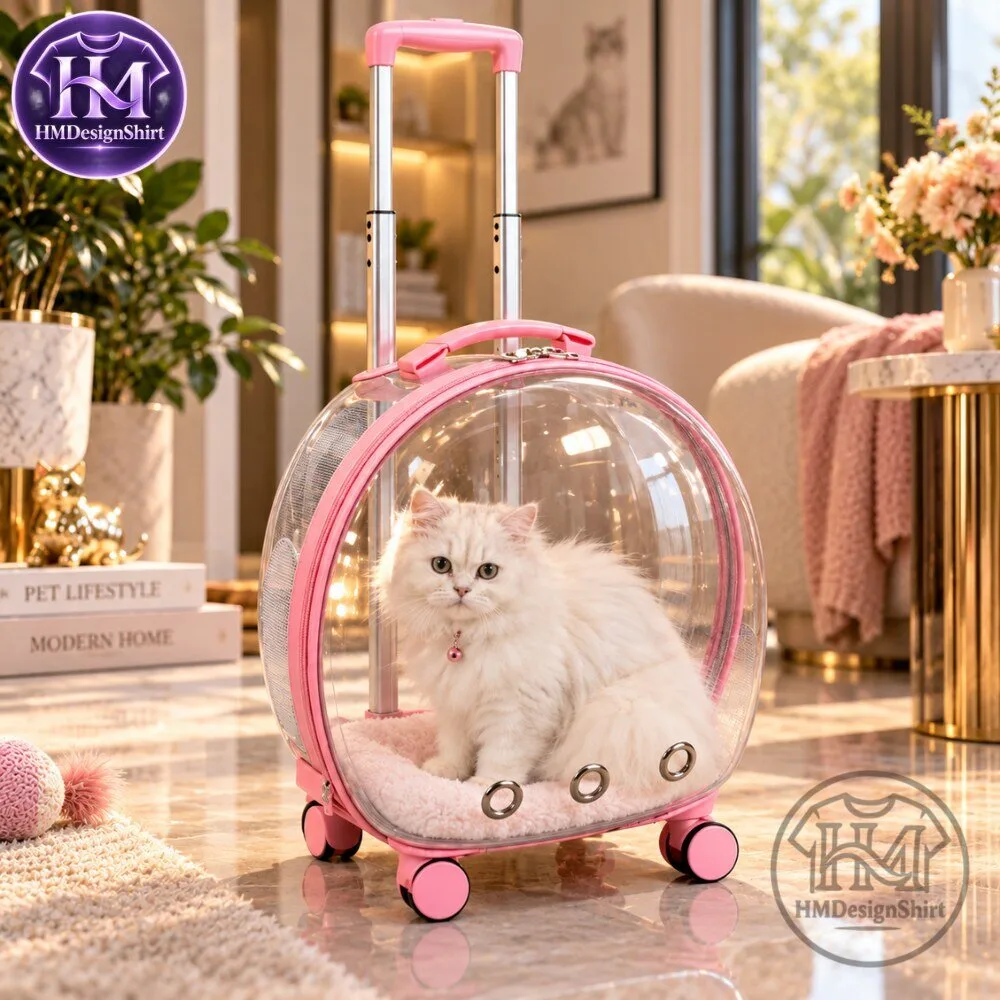 Transparent Rolling Pet Carrier 2026 11 Transparent Rolling Pet Carrier 2026