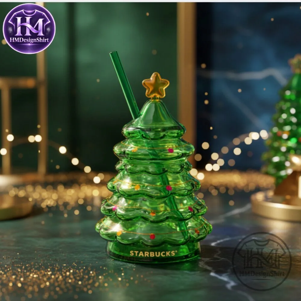 Starbucks Glass Christmas Tree Cold Cup 12 Starbucks Glass Christmas Tree Cold Cup