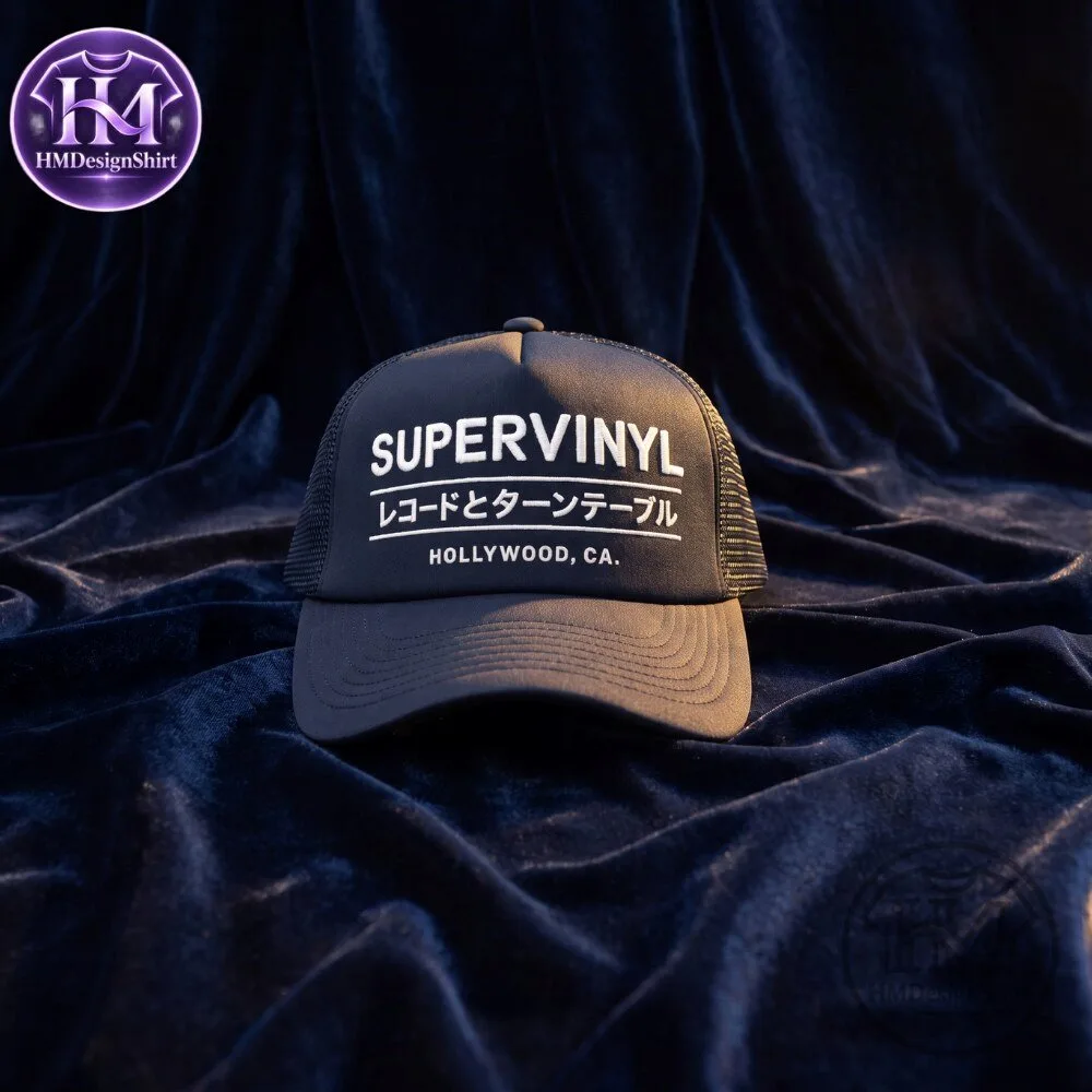 Japanese Embroidered Trucker hat from SUPERVINYL 2026 10 Japanese Embroidered Trucker hat from SUPERVINYL 2026