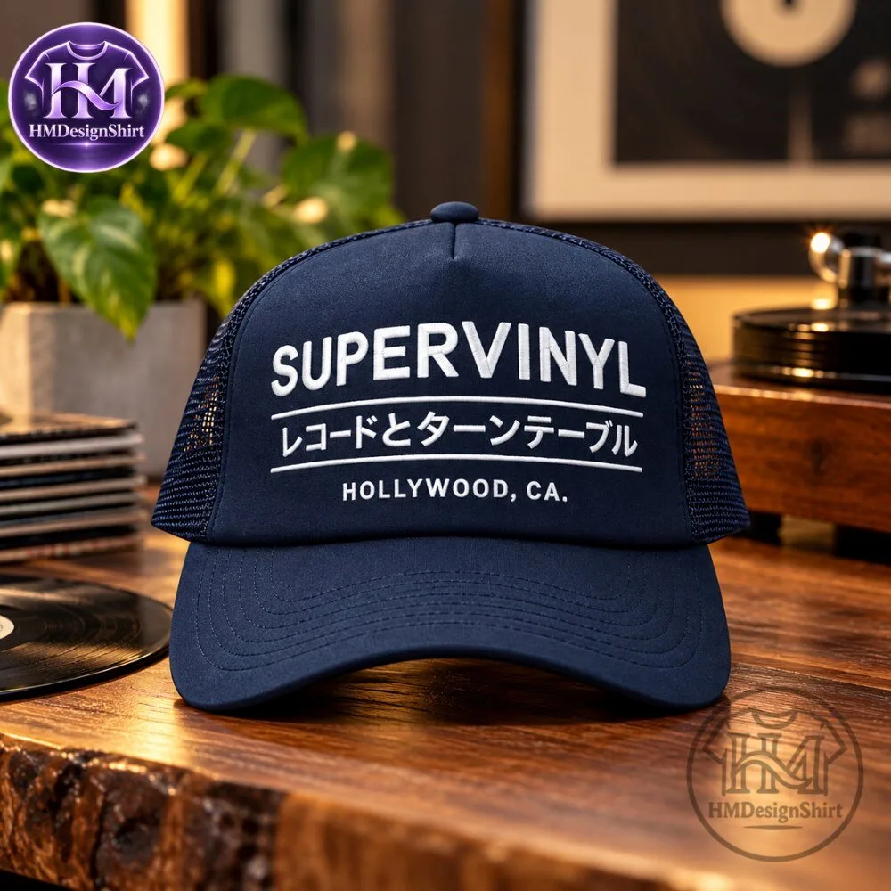 Japanese Embroidered Trucker hat from SUPERVINYL 2026 11 Japanese Embroidered Trucker hat from SUPERVINYL 2026