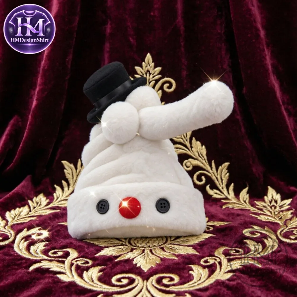 Snowman Moving Ear Phallic-shaped Plush Hat 12 Snowman Moving Ear Phallic-shaped Plush Hat