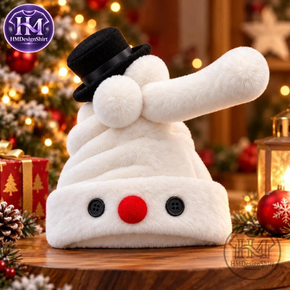 Snowman Moving Ear Phallic-shaped Plush Hat 13 Snowman Moving Ear Phallic-shaped Plush Hat