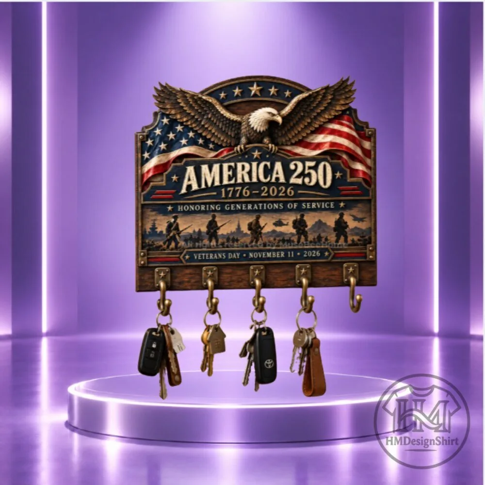 America 250th Anniversary Veterans Day Key Holder 2026