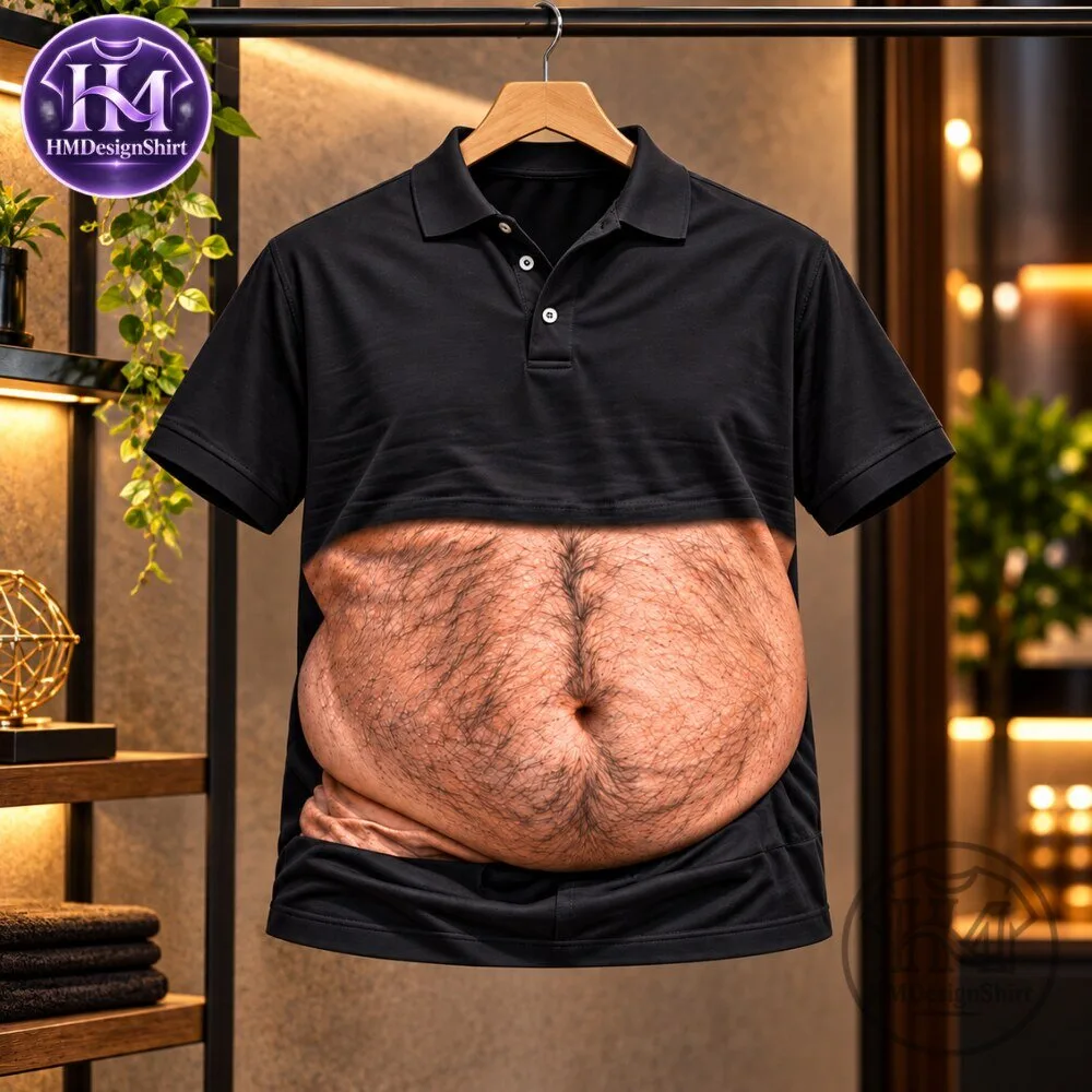 Funny Beer Belly Print Polo Shirt Also Known Dad Bod Illusion Polo 2026 11 Funny Beer Belly Print Polo Shirt Also Known Dad Bod Illusion Polo 2026