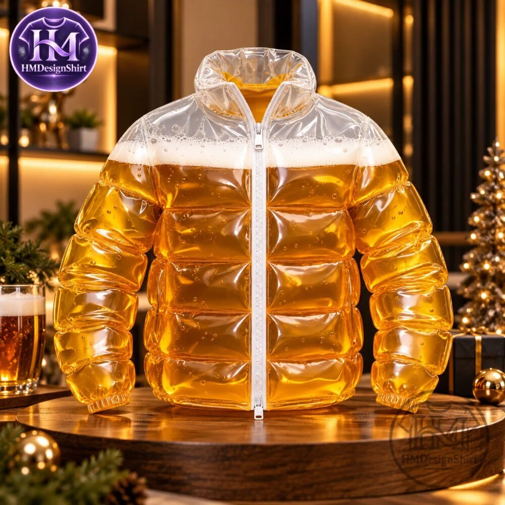 Transparent Beer Filled Puffer Jacket also known as a Beer Drinking Jacket or Beer Puffer Jacket 2026 10 Transparent Beer Filled Puffer Jacket also known as a Beer Drinking Jacket or Beer Puffer Jacket 2026
