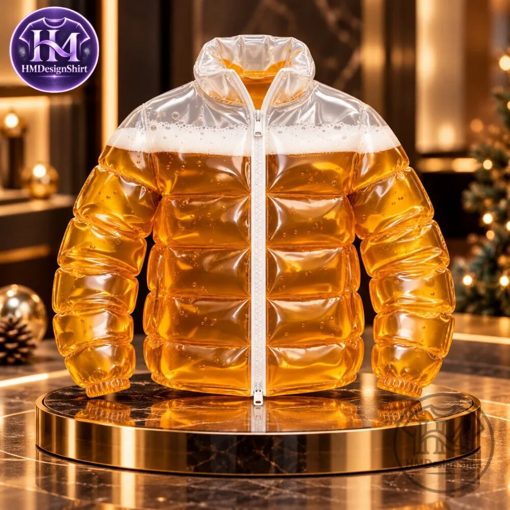Transparent Beer Filled Puffer Jacket also known as a Beer Drinking Jacket or Beer Puffer Jacket 2026 11 Transparent Beer Filled Puffer Jacket also known as a Beer Drinking Jacket or Beer Puffer Jacket 2026