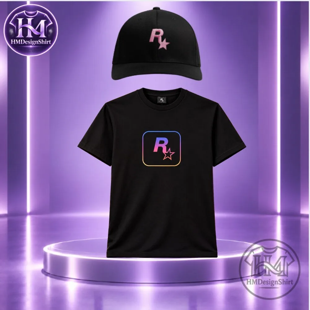 Rockstar Games Logo Tee and matching cap from the Rockstar Store Set Shirt Hat 2026