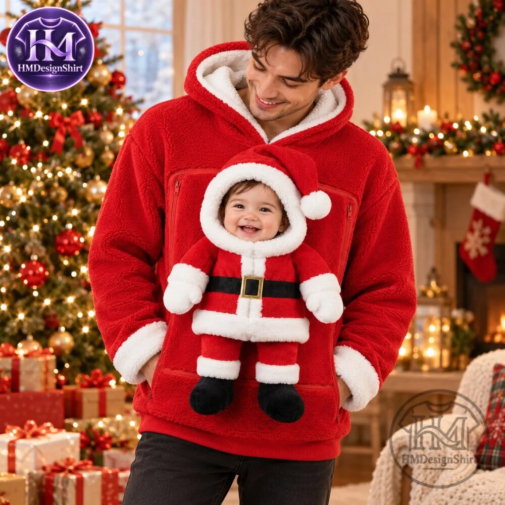 Funny Christmas Pet Carrier Christmas Santa Baby or Pet Pouch Hoodie 2026 15 Funny Christmas Pet Carrier Christmas Santa Baby or Pet Pouch Hoodie 2026
