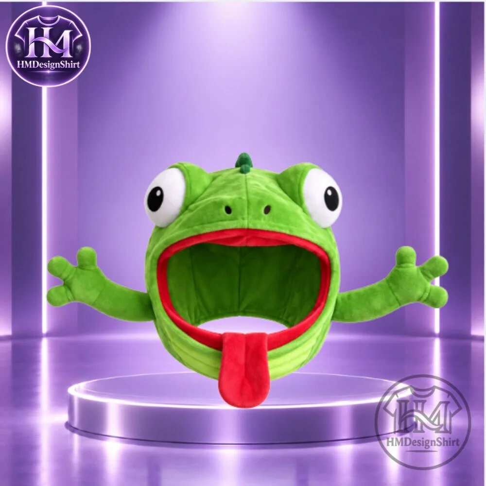 LizHead Helmet Cover Funny Plush Frog Jawesome Hat 2026