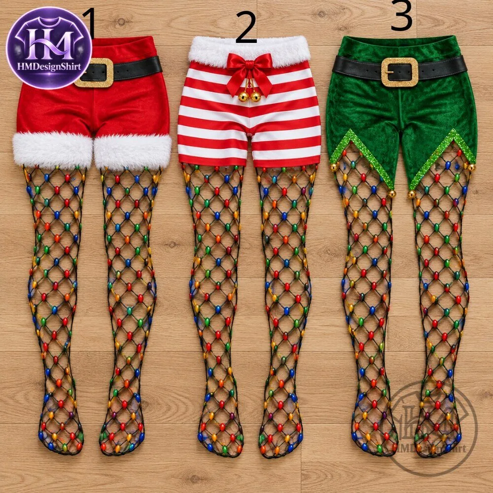 Christmas Festive Santa Elf Shorts Fishnet Tights Set 2026 8 Christmas Festive Santa Elf Shorts Fishnet Tights Set 2026