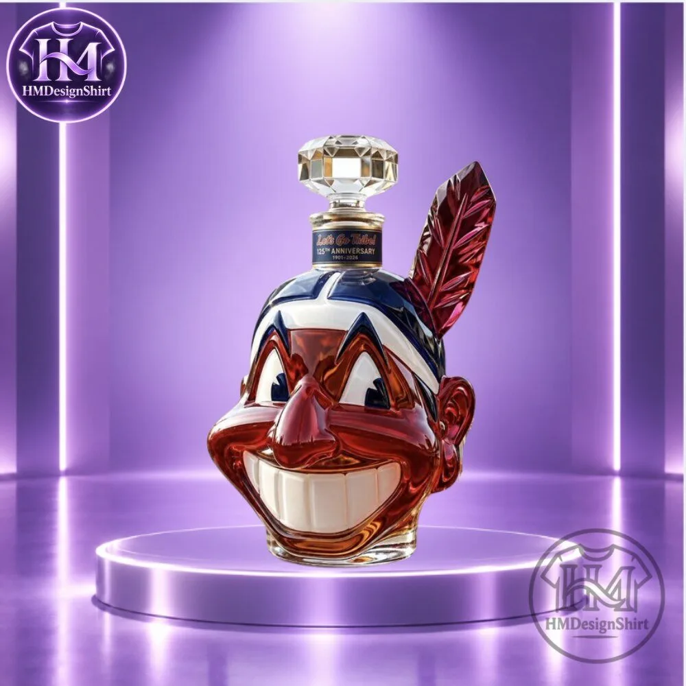 Cleveland Indians 125th Anniversary Chief Wahoo Bottle Decanter Whiskey 2026 4 Cleveland Indians 125th Anniversary Chief Wahoo Bottle Decanter Whiskey 2026