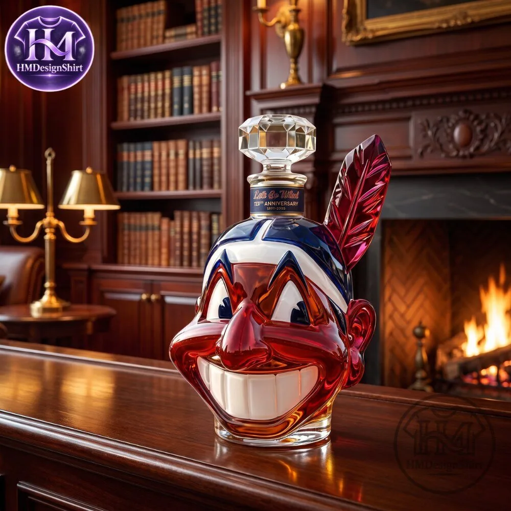 Cleveland Indians 125th Anniversary Chief Wahoo Bottle Decanter Whiskey 2026 10 Cleveland Indians 125th Anniversary Chief Wahoo Bottle Decanter Whiskey 2026
