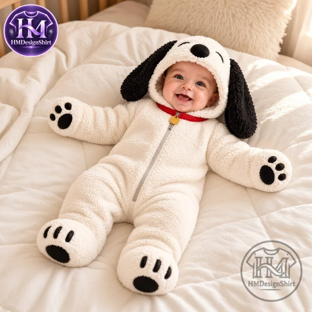 Snoopy Romper Costume PEANUTS PUPPIES Baby 10 Snoopy Romper Costume PEANUTS PUPPIES Baby