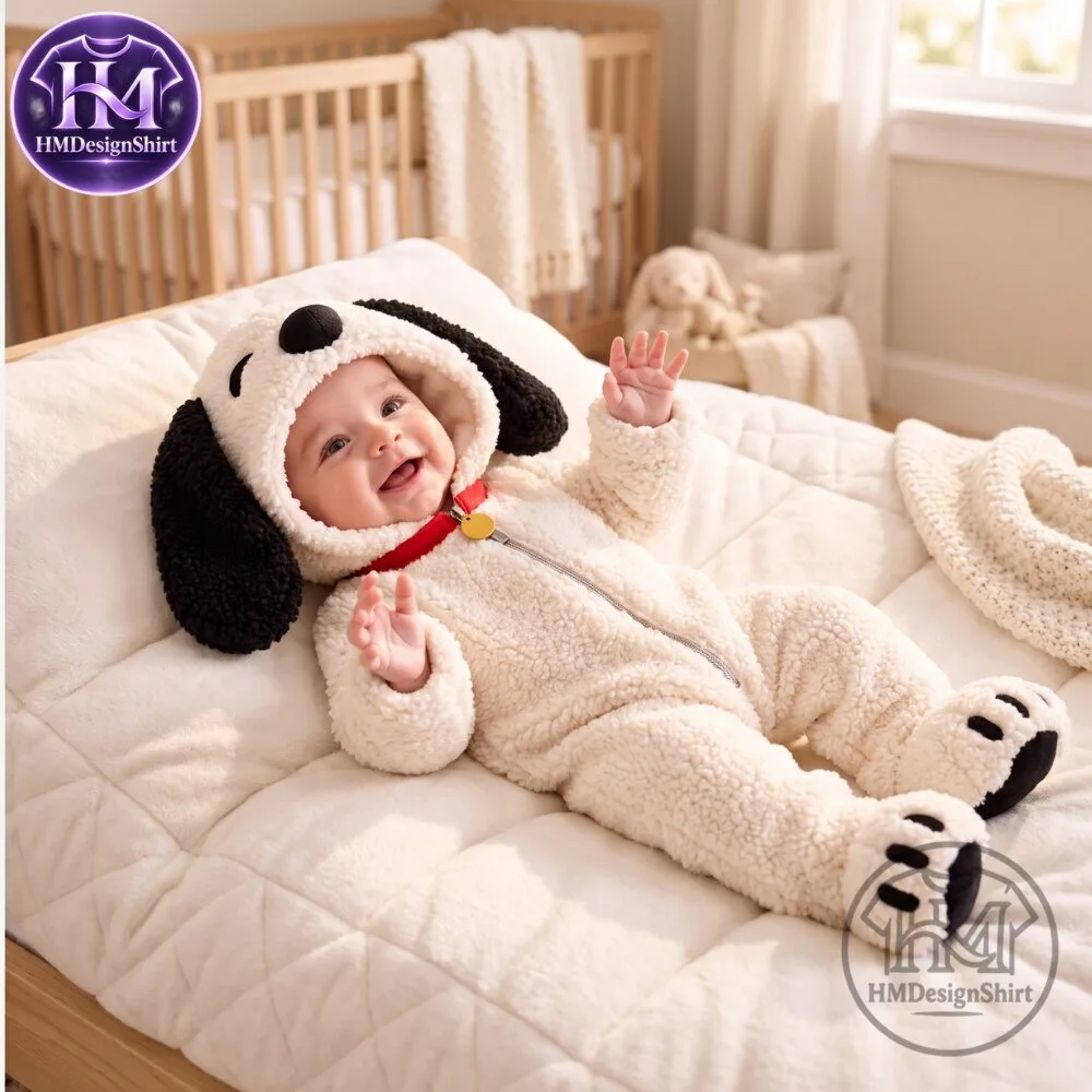 Snoopy Romper Costume PEANUTS PUPPIES Baby 11 Snoopy Romper Costume PEANUTS PUPPIES Baby