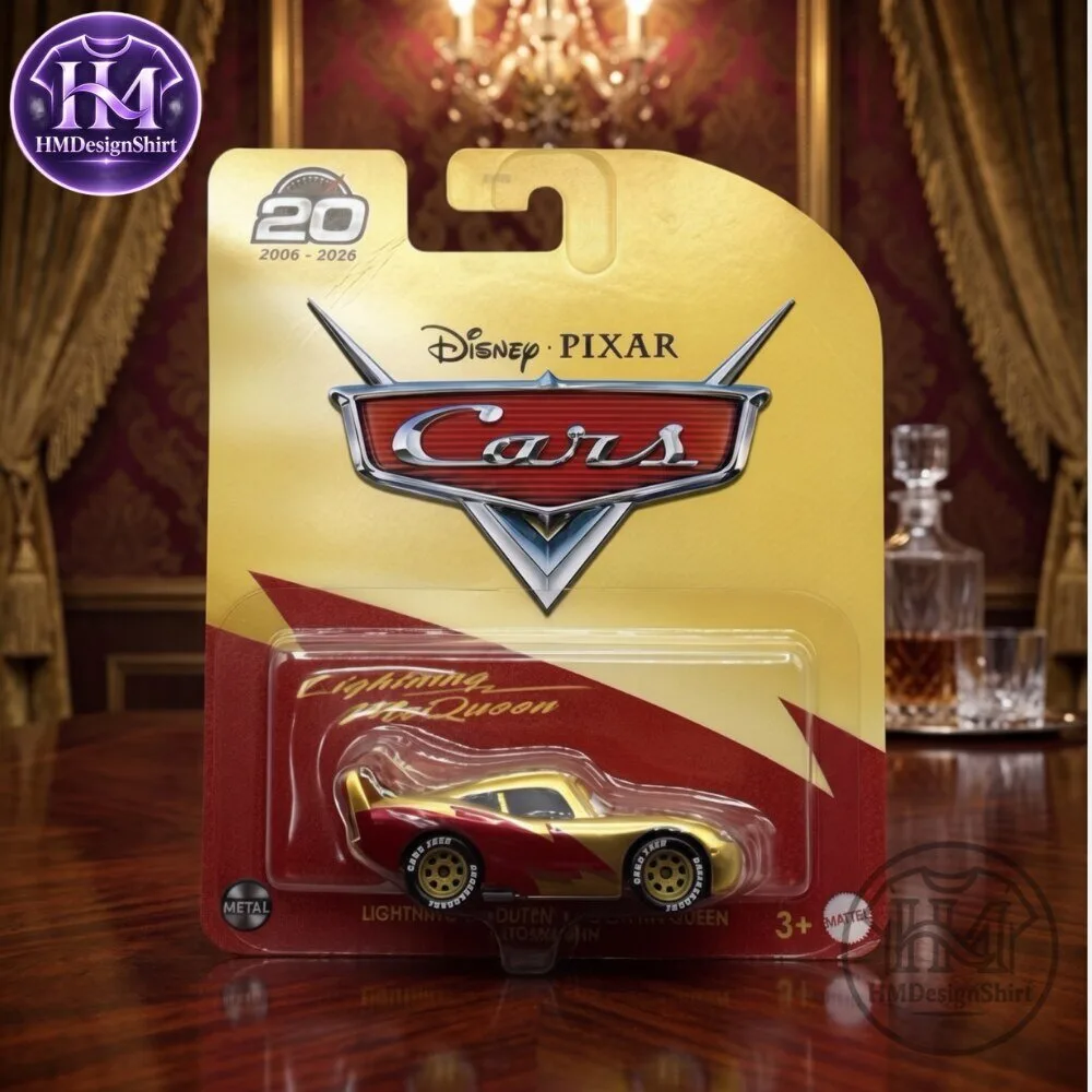 Disney Pixar Cars 20th Anniversary Golden Lightning McQueen Hotwhell 2026 10 Disney Pixar Cars 20th Anniversary Golden Lightning McQueen Hotwhell 2026