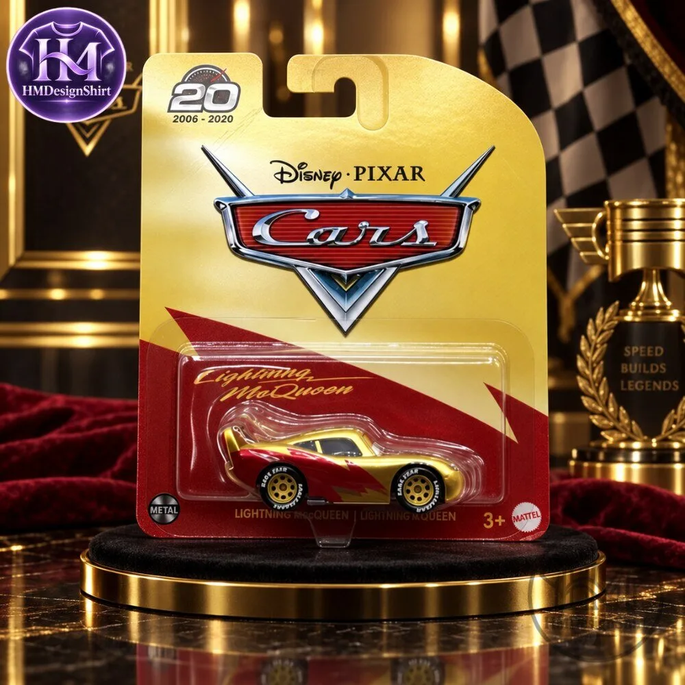 Disney Pixar Cars 20th Anniversary Golden Lightning McQueen Hotwhell 2026 11 Disney Pixar Cars 20th Anniversary Golden Lightning McQueen Hotwhell 2026