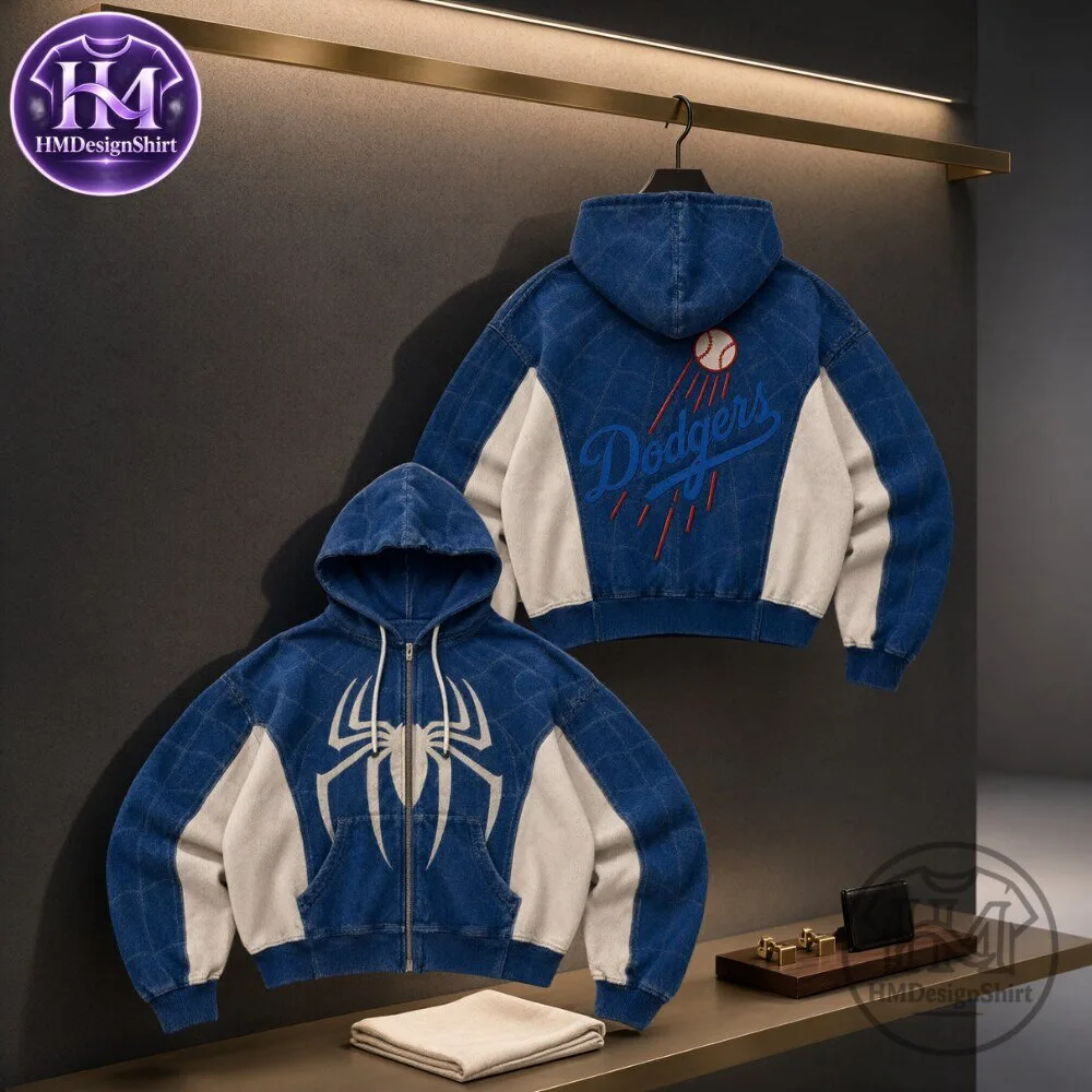Los Angeles Dodgers Spider Graphic Zip Hoodie 2026 4 Los Angeles Dodgers Spider Graphic Zip Hoodie 2026