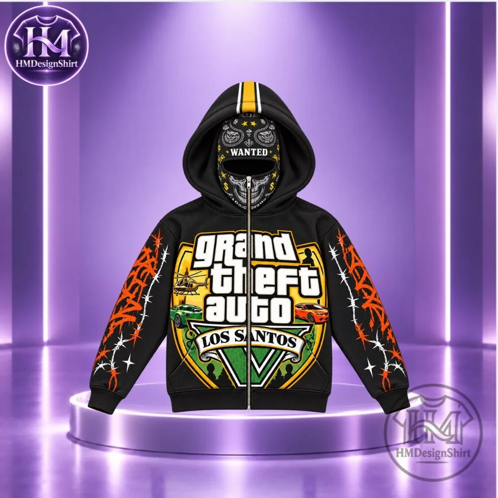 Grand Theft Auto V (GTA V) Los Santos Zip Up Hoodie