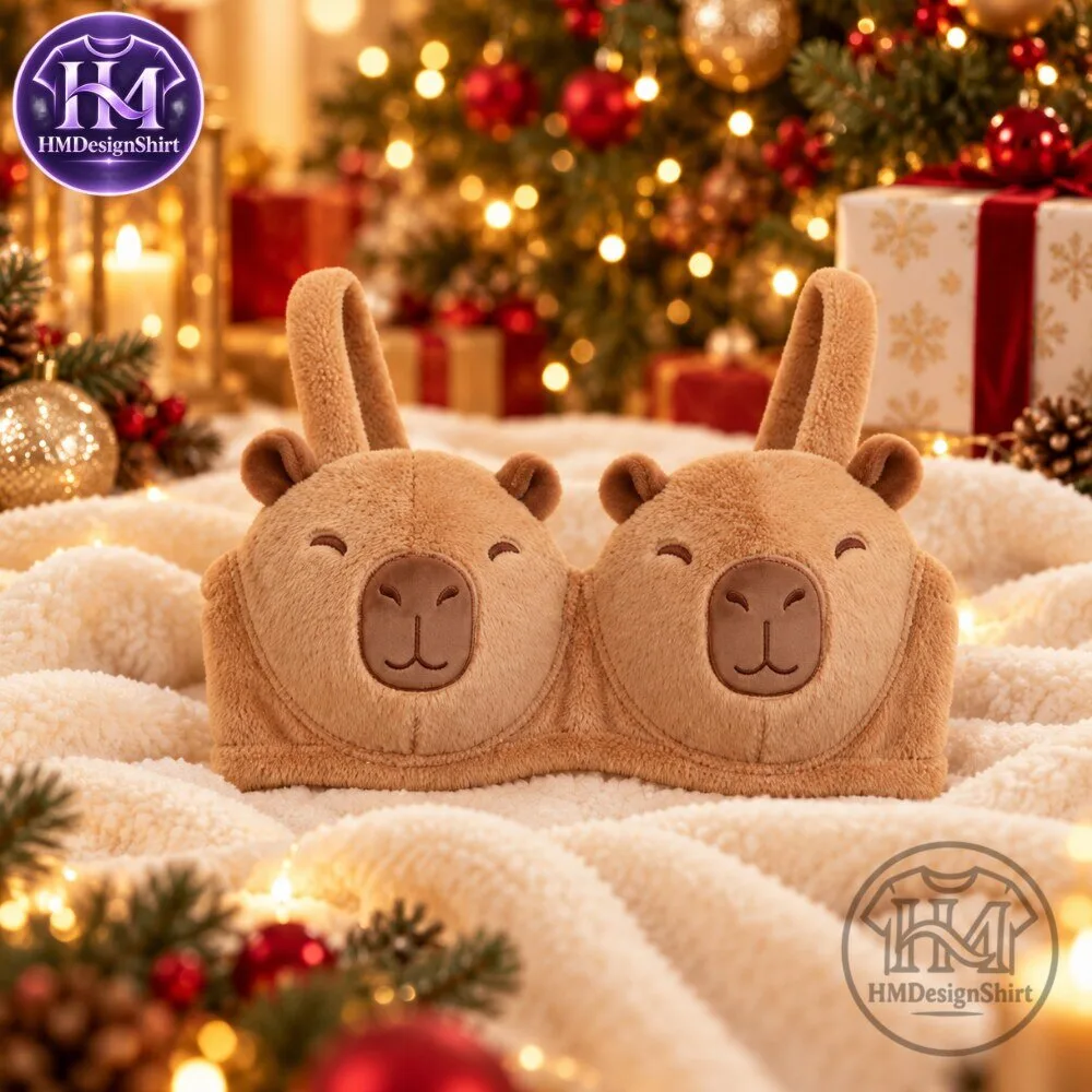 Cute Plush Capybara Face Plush Bralette Top 2026 9 Cute Plush Capybara Face Plush Bralette Top 2026