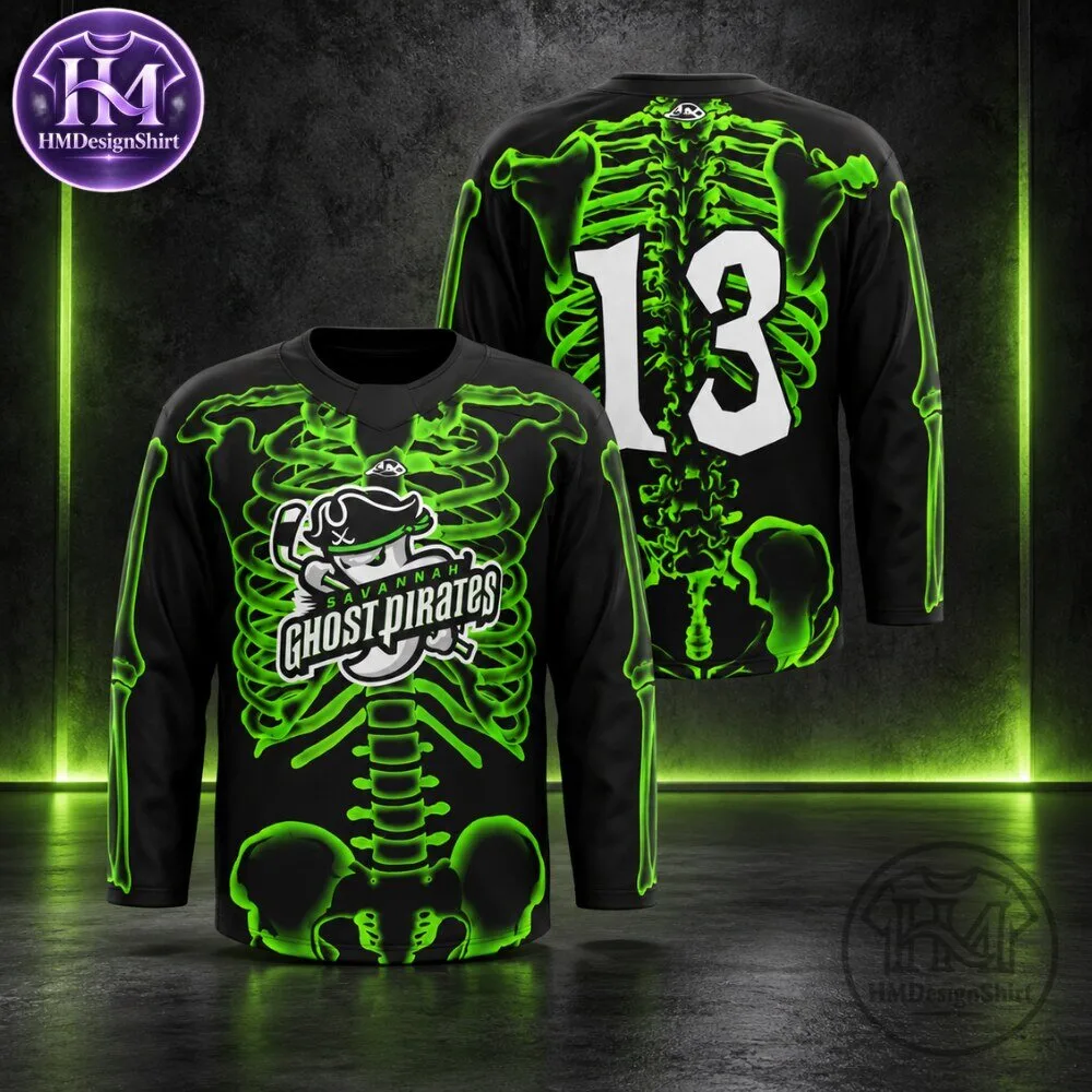 Savannah Ghost Pirates Bones Halloween-Themed Hockey Jersey 2026 11 Savannah Ghost Pirates Bones Halloween-Themed Hockey Jersey 2026