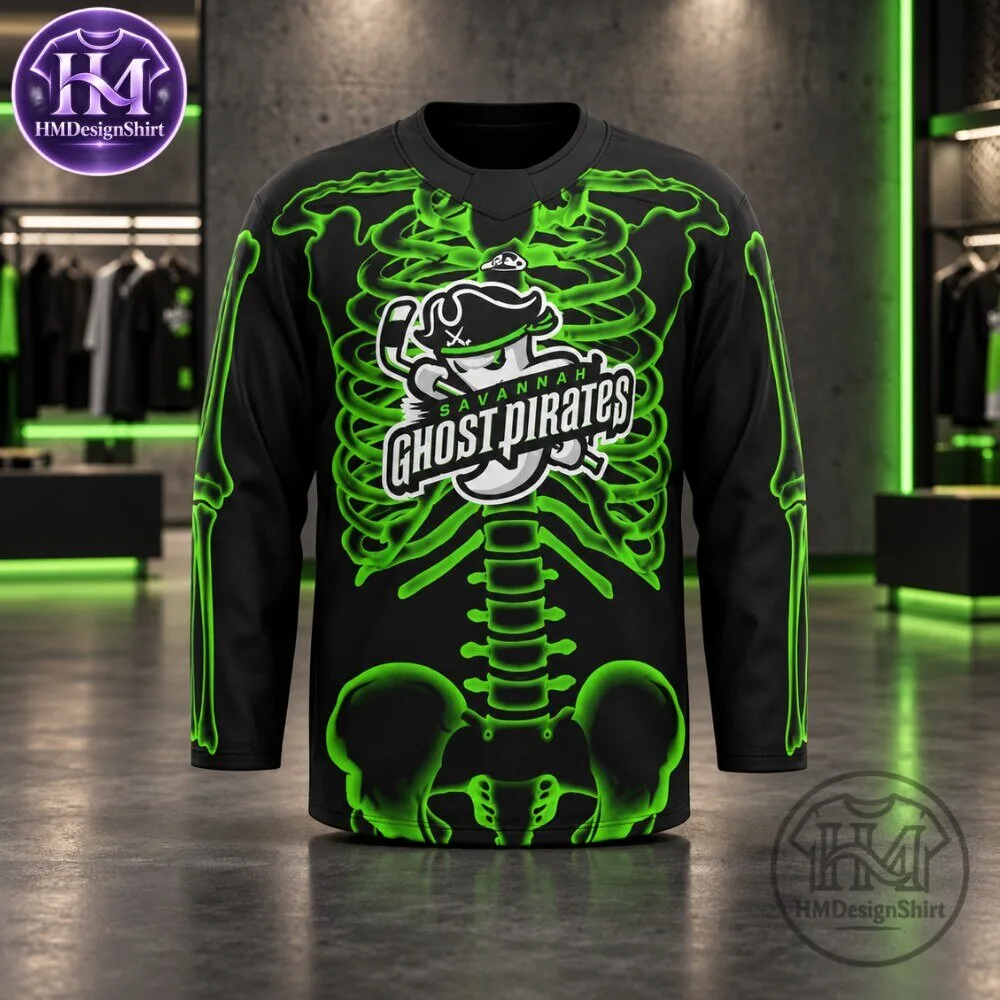 Savannah Ghost Pirates Bones Halloween-Themed Hockey Jersey 2026 12 Savannah Ghost Pirates Bones Halloween-Themed Hockey Jersey 2026