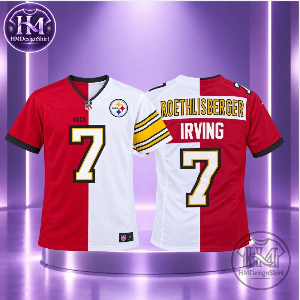 Ben Roethlisberger Bucky Irving Split Steelers Bucs Football Jersey 2026