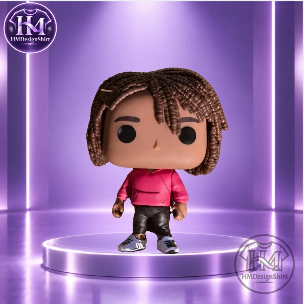 Cute Dreadlocks Boy in Pink Hoodie Funko Pop Style Vinyl Figure 2026